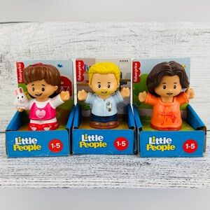 Fisher Price Little People 2 Girls & 1 Boy Figures - NEW